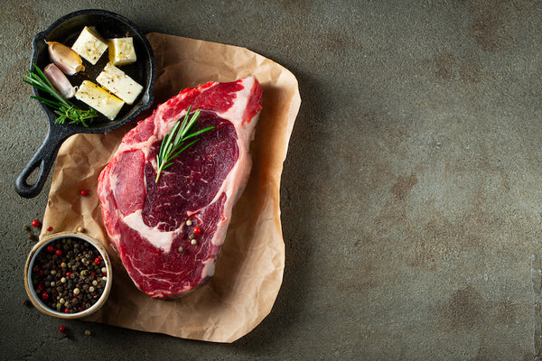 Garlic Brown Butter Ribeye Steaks with Cauliflower Puree – Autumn Grilling Series