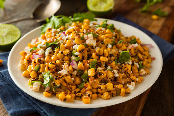 Grilled Corn and Poblano Chile Salad