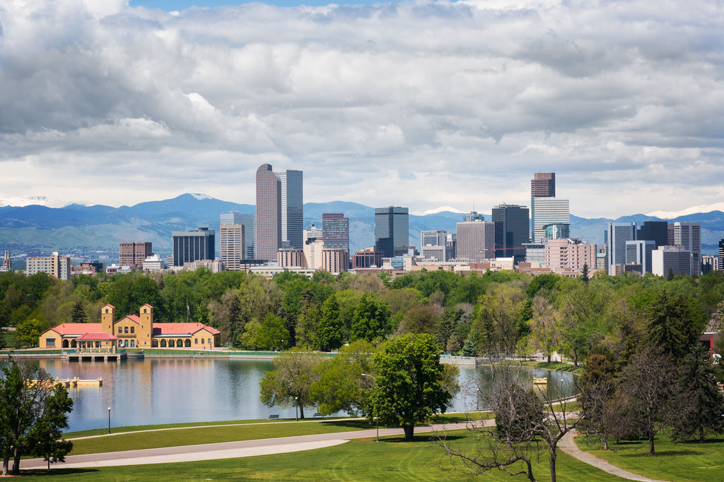 Denver skyline at 5,000+ feet above sea level