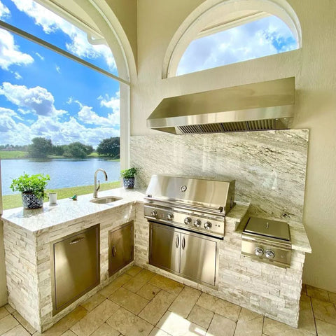 Add gourmet power and function to your outdoor kitchen with a side burner