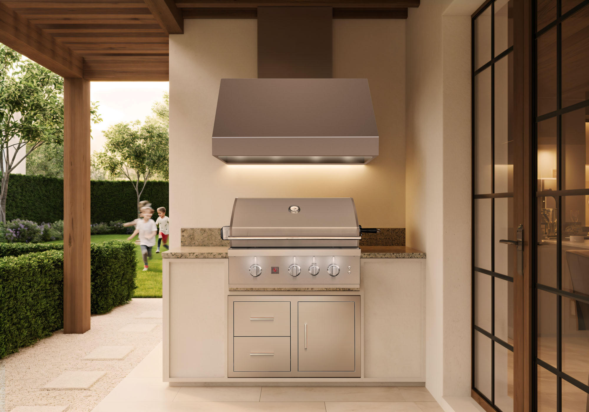 Outdoor Kitchen Lighting Ideas Should Begin at the Grill